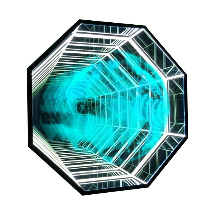 Light Box Sign Animation Play 3d Hologram Abyss Mirror Light